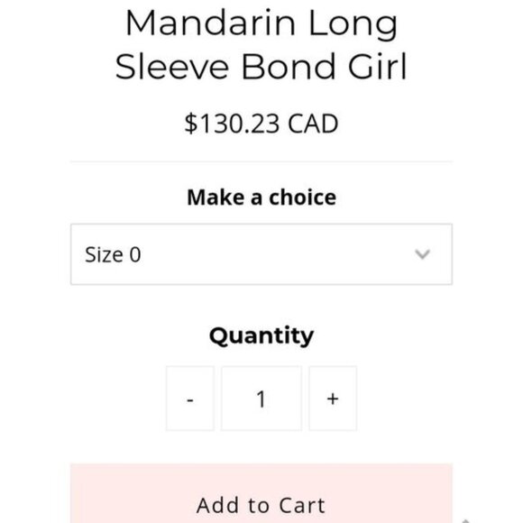 Mandarin Long Sleeve Bond Girl Dress - Picture 3 of 4